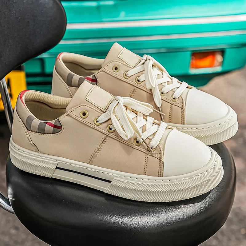 Trend Casual Sneakers For Men Flat Sneakers Comfortable Men's Vulcanized Shoes Breathable Non-slip Skateboard Shoes Man Trainers