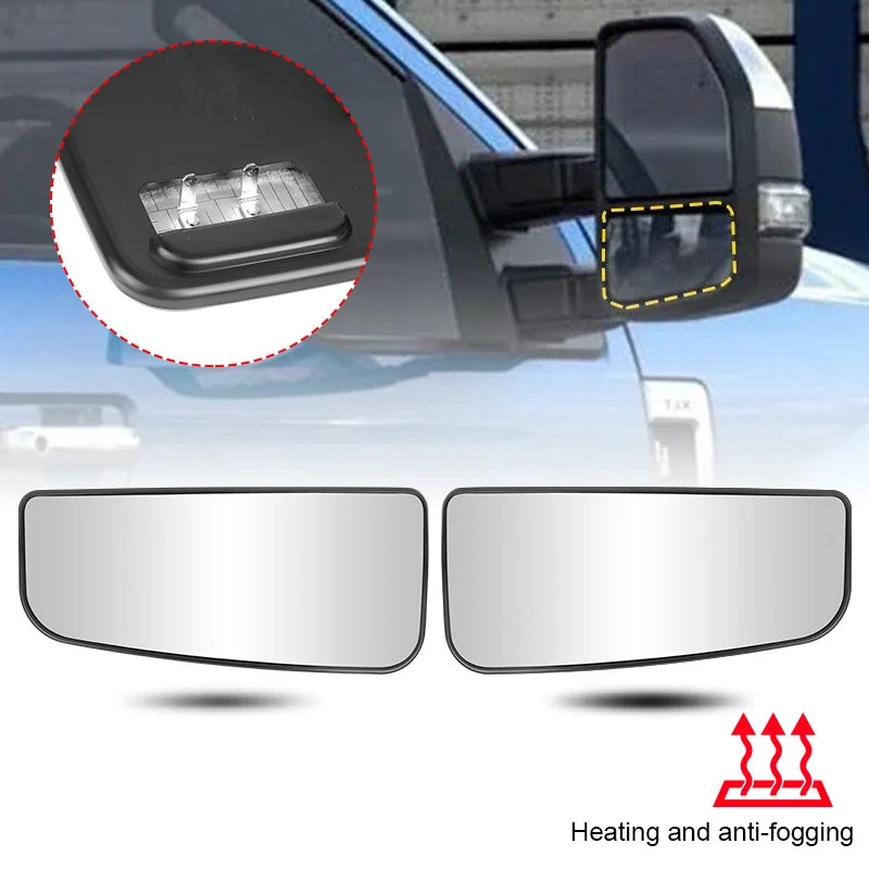 

Heated side mirror glass base for Ford F150, F250, F350, F550 pickup trucks in the US 2017-2022 FL3Z17K707K FL3Z17K707V
