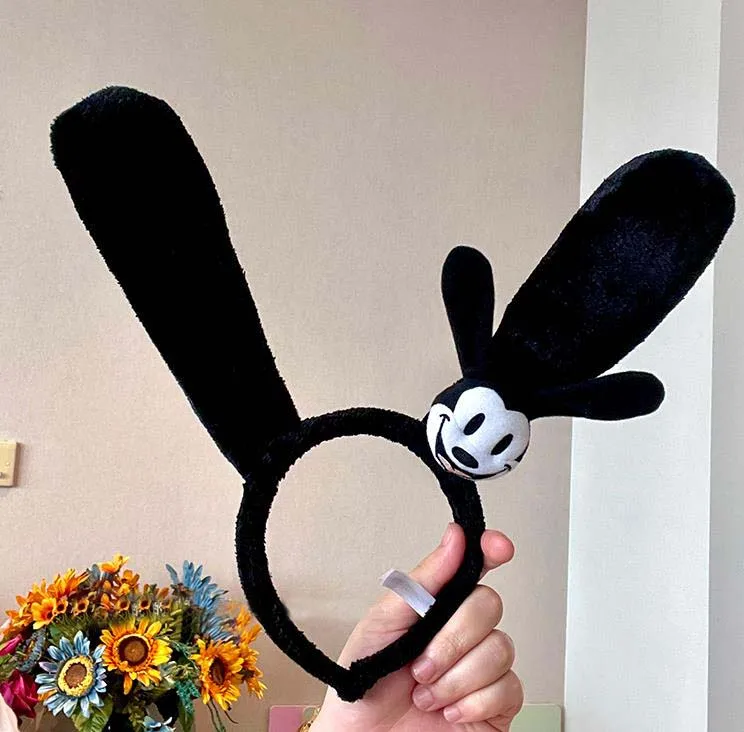 

NEW DISNEY Minnie Mickey Oswald The Lucky Rabbit EARS COSTUME Headband Cosplay Plush Headband Gift