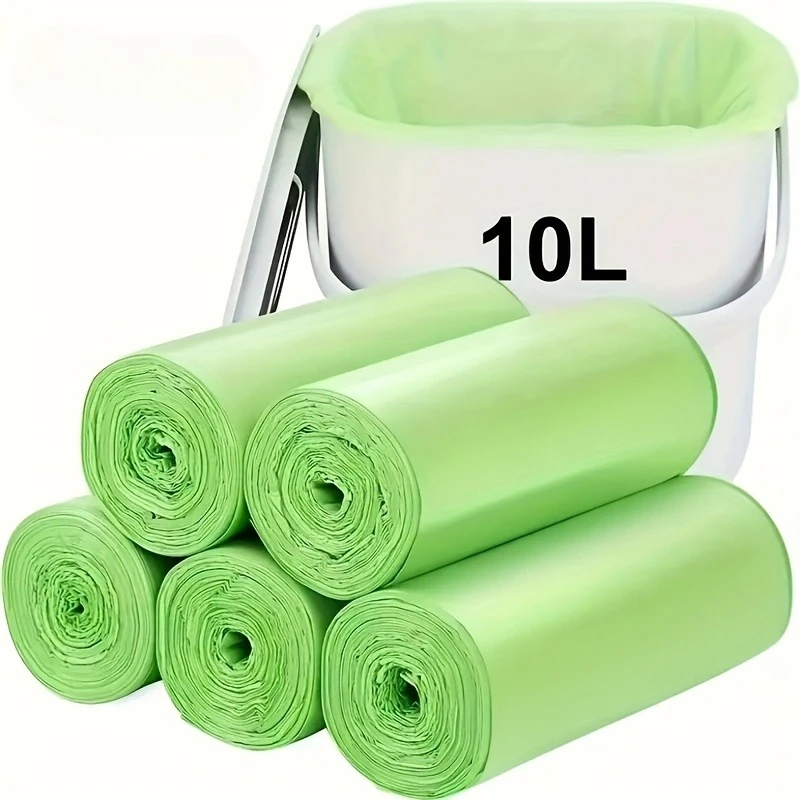 50 bolsas de basura de plástico, multiusos, diseño en rollo, para el hogar, cocina, oficina, comercios, escuelas, baño y uso en exteriores.