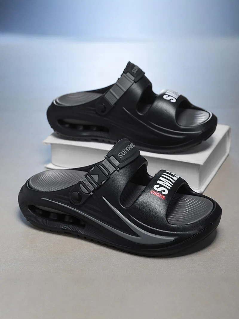 

Men's Sandals 2026 New Summer Outdoor Sports Anti-slip Thick Bottom Driving Dual-purpose Beach Shoes Comfortable Slip-on EVA