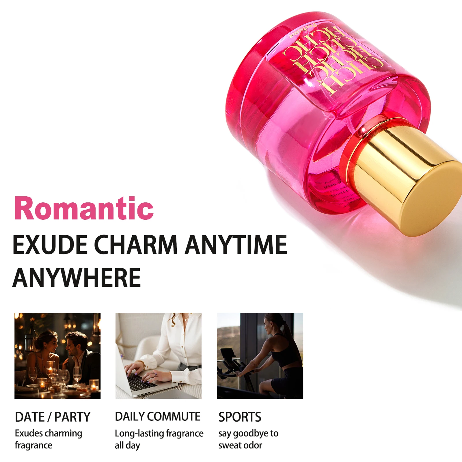 Romantico profumo floreale rosa 2025 Pompelmo Pera Gelsomino Iris Muschio Ambra Set regalo per la sua data Notte San Valentino Lusso