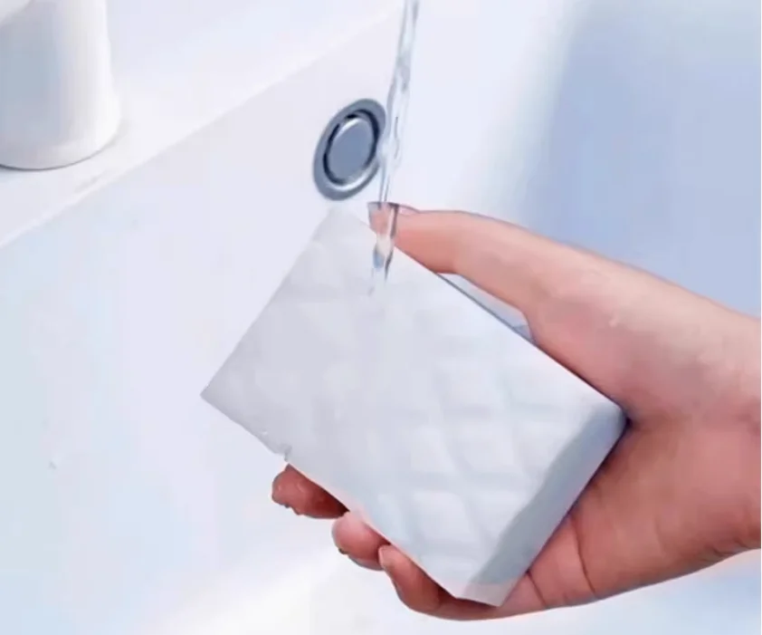 1PCX Melamine Sponge White Magic Sponge Eraser  Melamine Cleaner  Multi-Functional Eco-Friendly Kitchen Magic Eraser 100*60*20mm