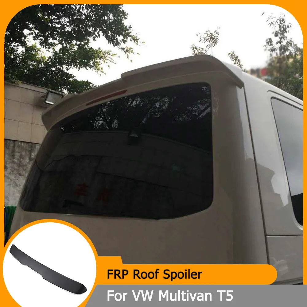 

Car Rear Roof Spoiler Boot Window Wing For Volkswagen VW Multivan T5 2012-2016 FRP Unpainted Black Primer Car Styling Spoiler