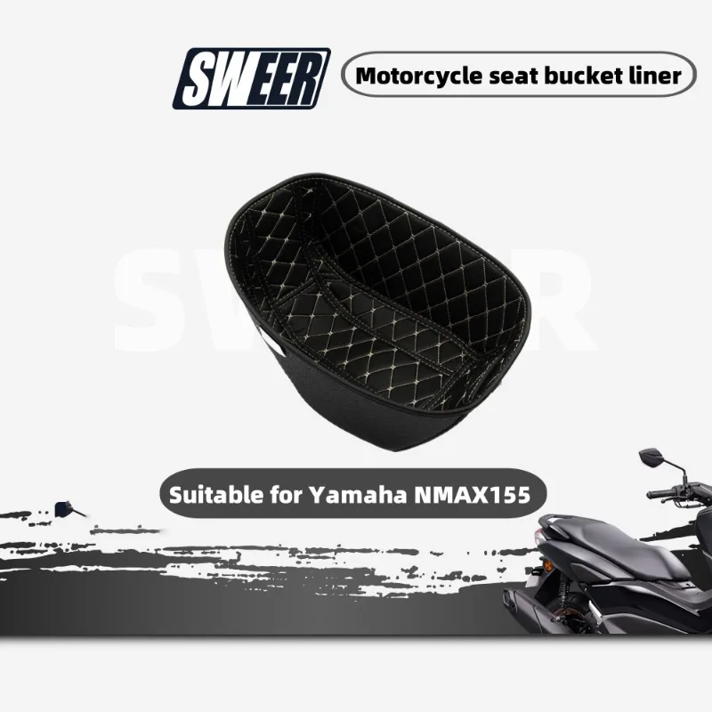 

Подкладка для ковша мотоциклетного сиденья подходит для Yamaha NMAX155 водонепроницаемый бесшумный и грязеотталкивающий чехол для ковша с объемным сиденьем