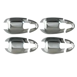 FUNDUOO for Toyota Wish 2010 2011 2012 2013 2014 2015 2016 2017 Chrome Car Door Handle Cup Bowl Covers Styling Accessories