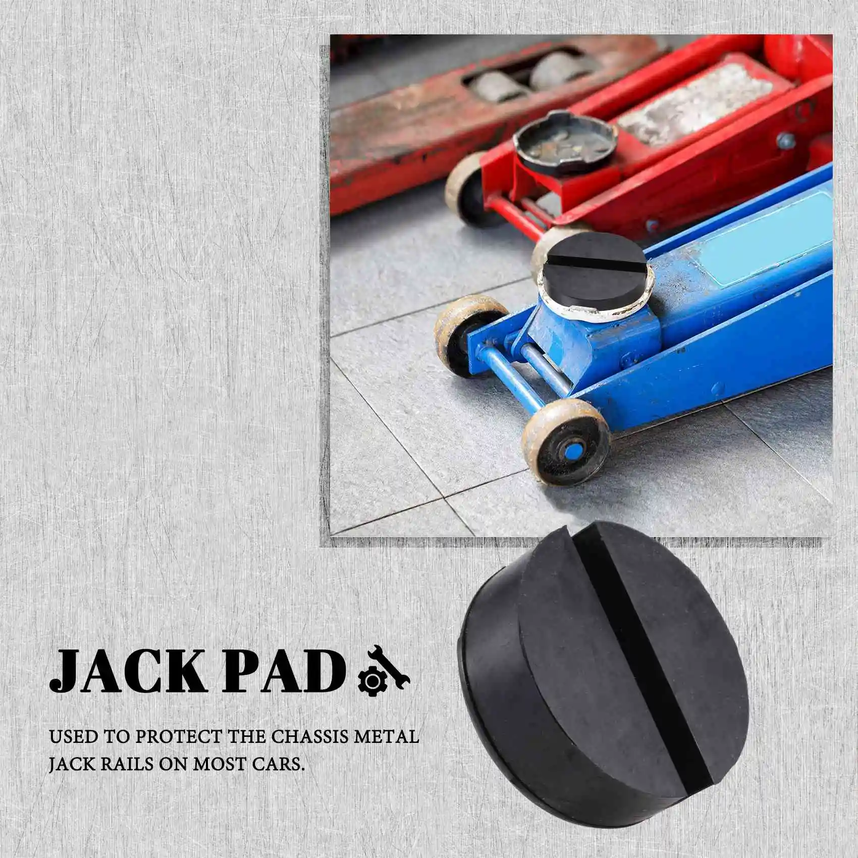 Car Rubber Disc Pad Car Vehicle Jacks Jack Pad Frame Protector Rail Floor Jack Guard Adapter Tool Jacking Lifting Disk