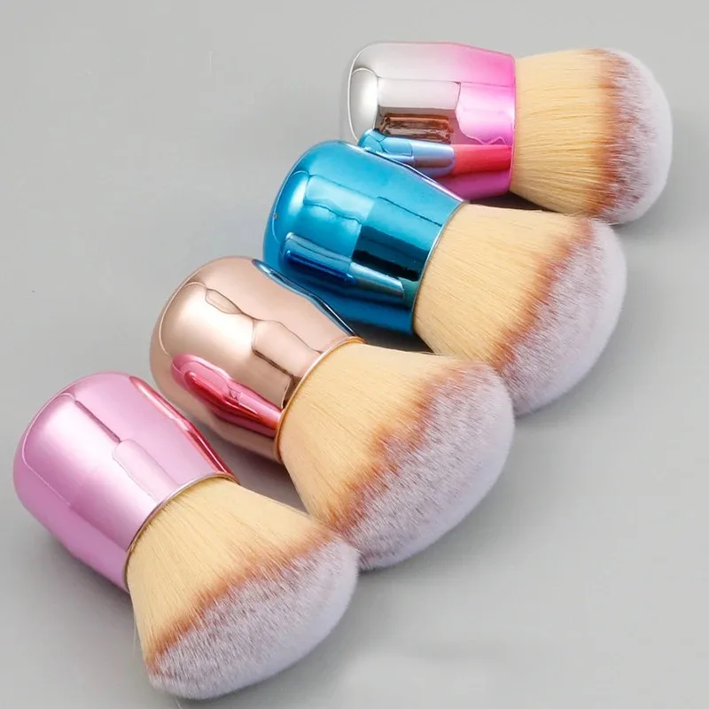 Nail Cleaning Dust Brush Makeup Brush Metal Handle Nail Paint Gel Dust Cleaning Brush Make Up Nail Art UV Powder Remover Brush