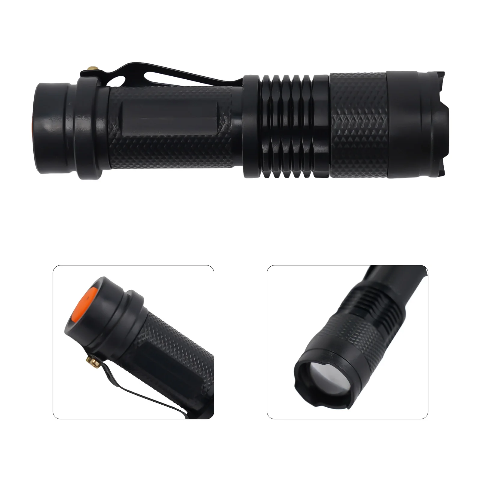 Mini Handheld Flashlight Zoom Bright Lumen Special Forces Outdoor Portable LED Luminous Flashlight Outdoor Fishing Camping Torch