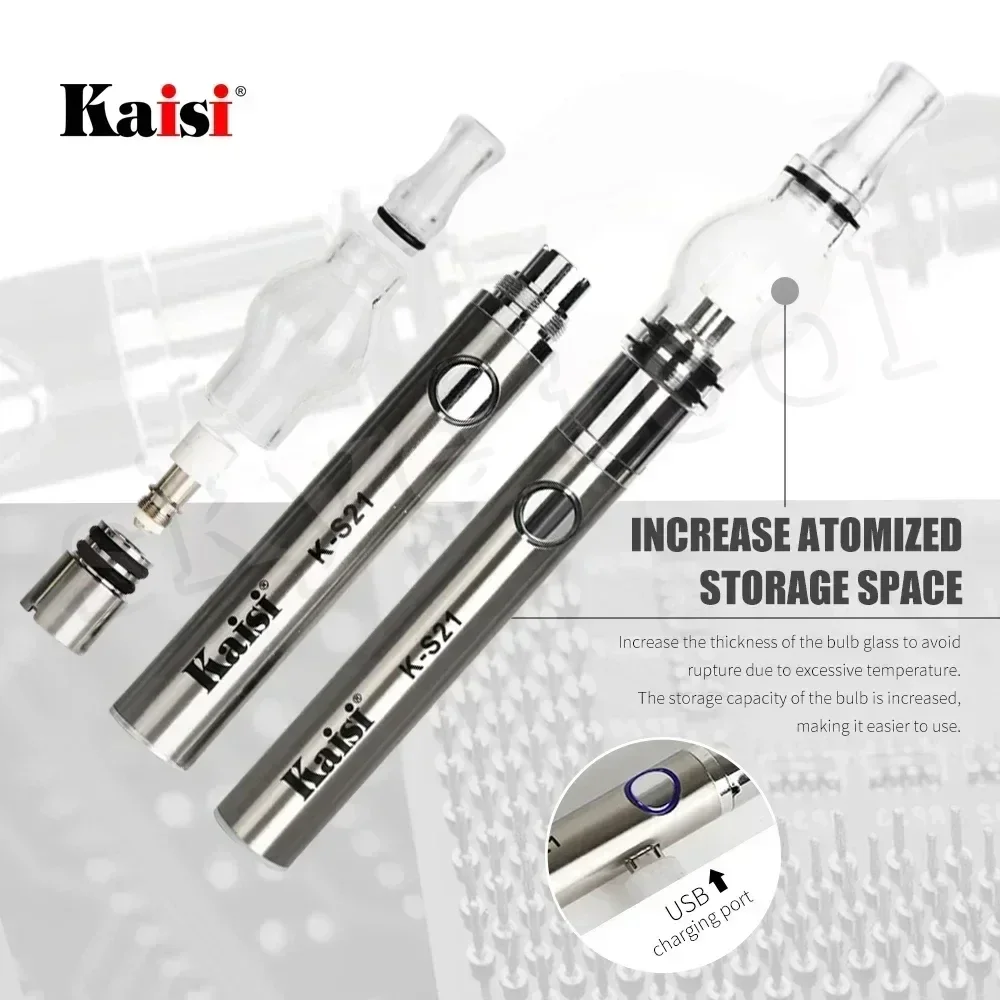 KAISI K-S21 Rosin Atomizer for Phone Repair No Need Soldering Iron Motherboard IC Short Circuit Detector Rosin Pen Phone Repairr