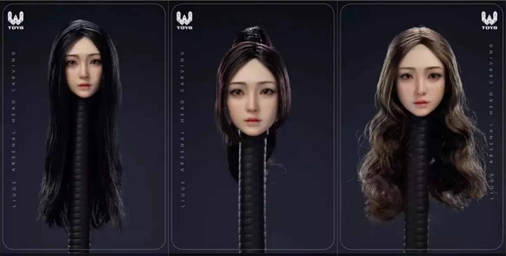 

WTOYS 1/6 Rolling Eyes Xiao Ru, резная модель головы для макияжа, подходит для 12-дюймовой фигурки