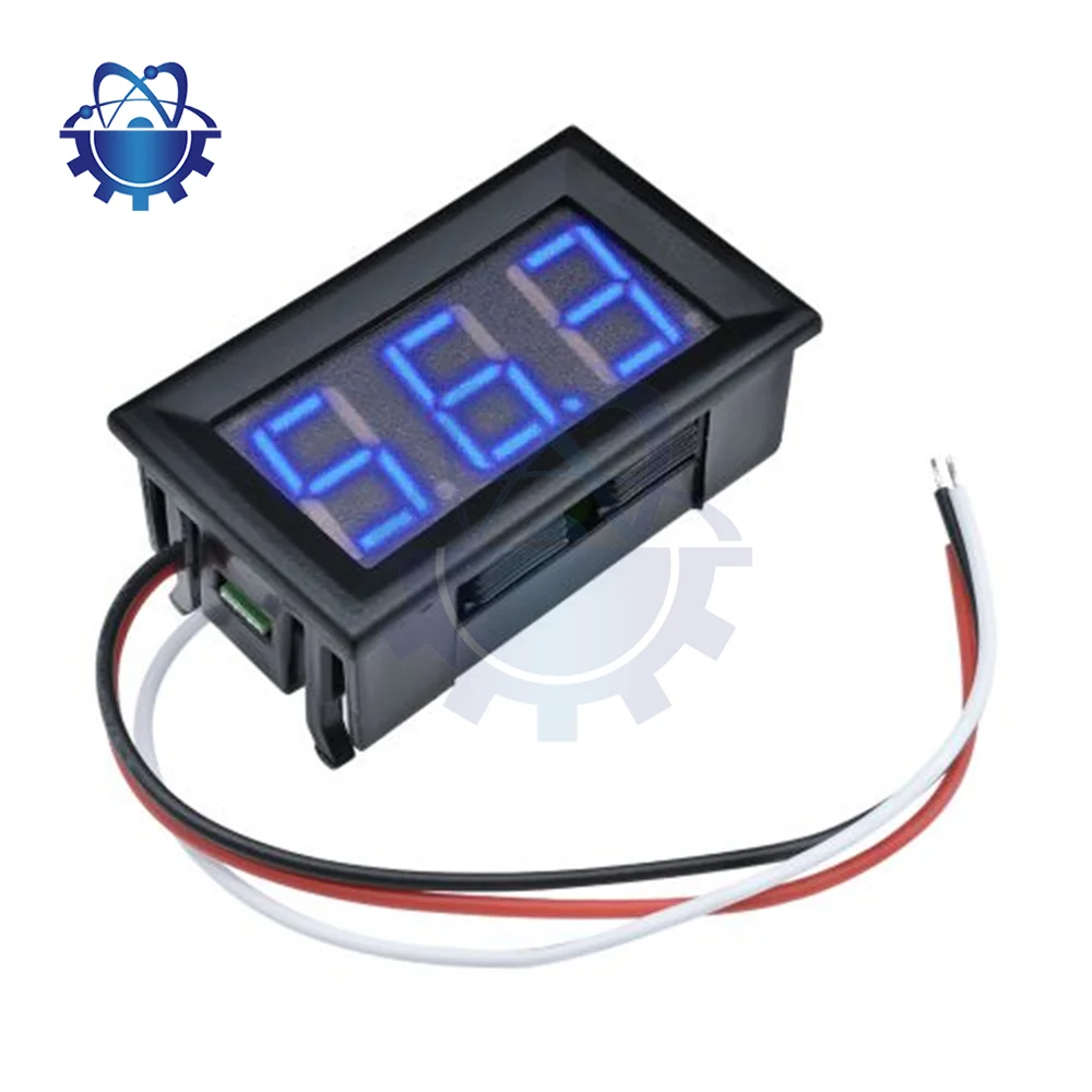 DC 0~99.9V 0.56 inch Three-wire LED Digital Voltmeter Module With Terminal Line Voltage And Current Surface Panel Module
