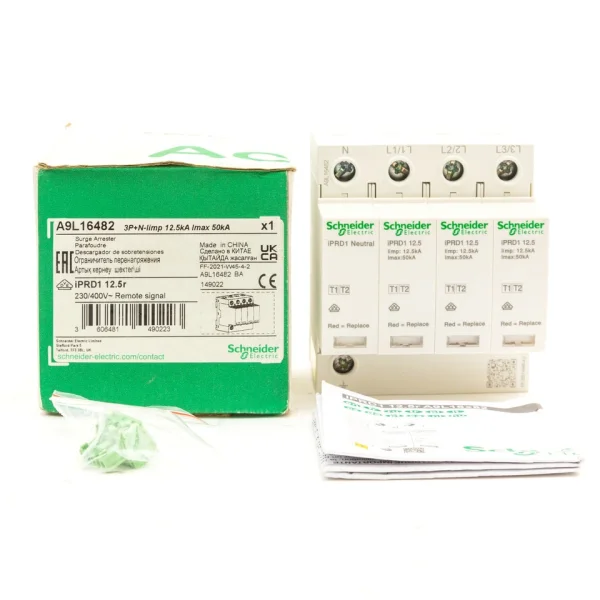 

A9l16482 Модульный ограничитель перенапряжения типа 1+2 3p+n Acti9 Iprd1 12.5 Vat Inc Совершенно новый оригинальный Spot Plc