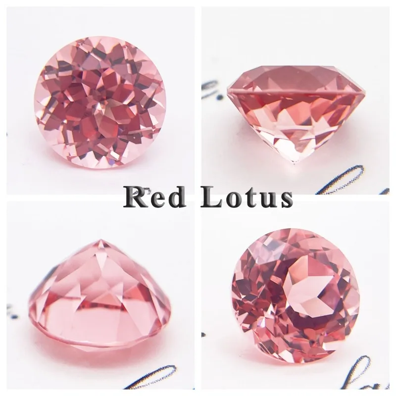 Laborgezüchteter Saphir, runder Schliff, leuchtend pinker Edelstein, zum Basteln von Schmuck, Einlage für Ring, Halskette, Armband, wählbares Zertifikat – Detail 25
