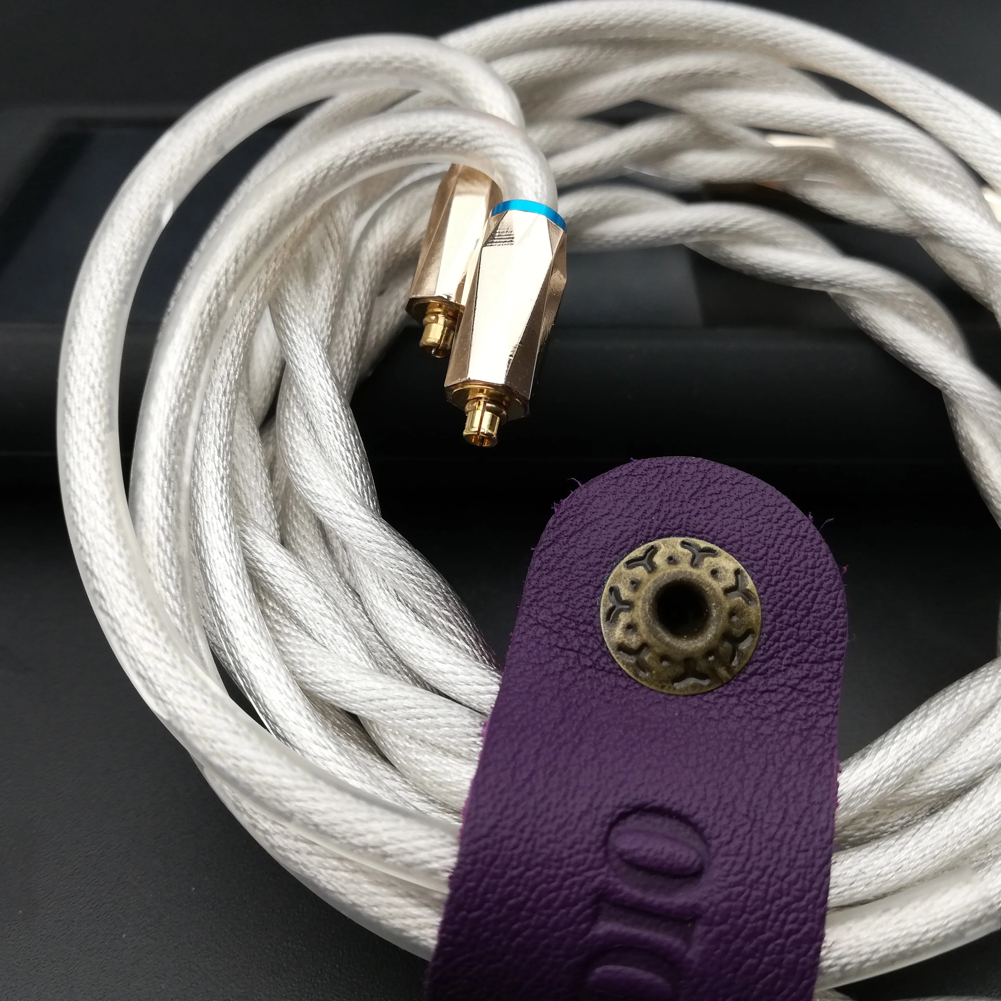 Hiclass Gold Palladium Cable+Graphene+OCC Silver Plated Headphone Cable 2Pin 0.78 Or MMCX Cable For Hifiman / Fiio /Iem