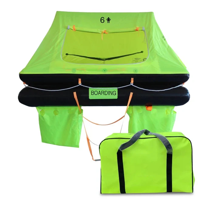 

Cheap Auto Throw Over Board 10 Man Life Raft Cradle Emergency 2 4 6 8 12 25Persons Self Inflatable Life Raft for Yacht