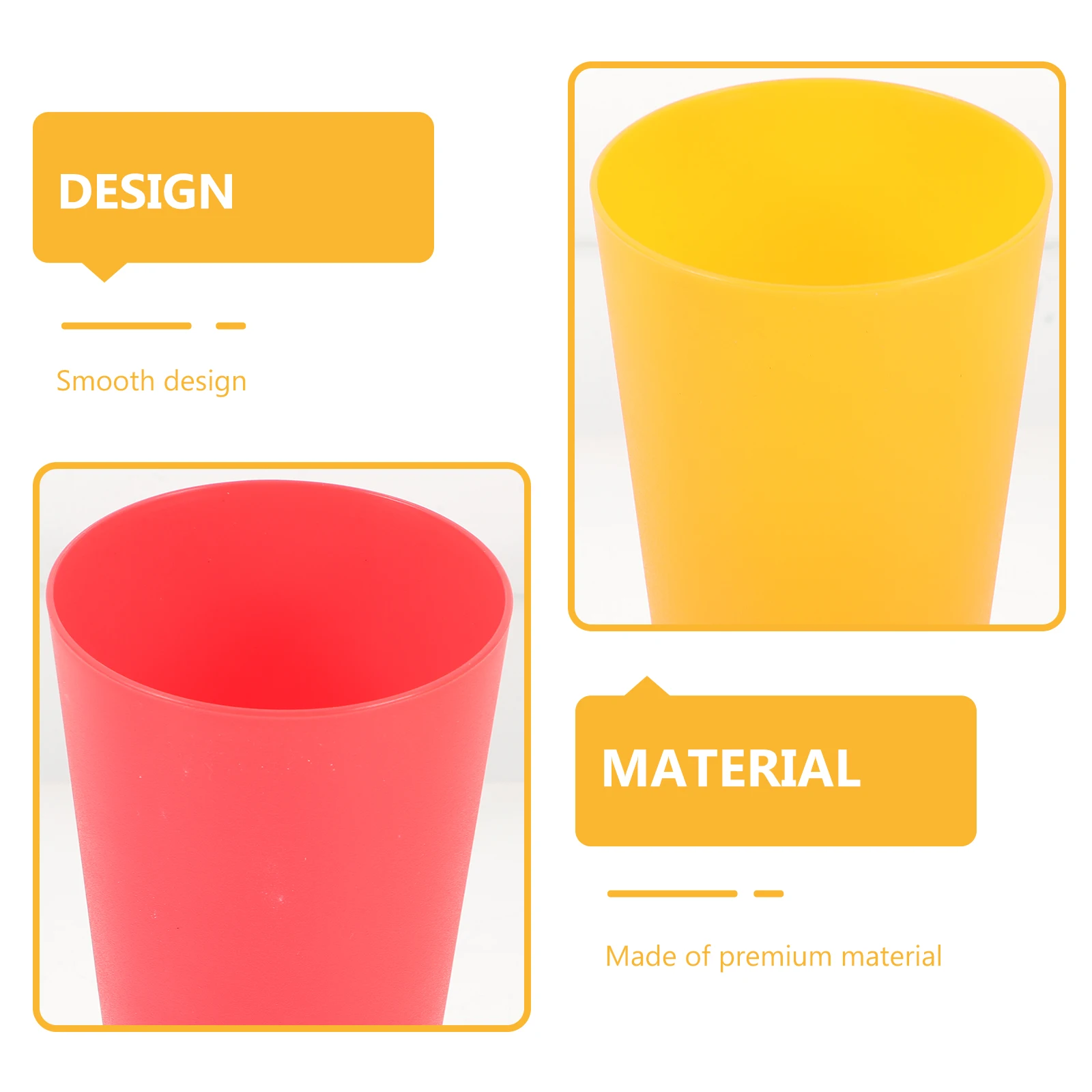 

12pcs Plastic Cups Drinking Toothbrush Mugs Water PP Lightweight Stackable Kids Child Multi Functional Party Supplies