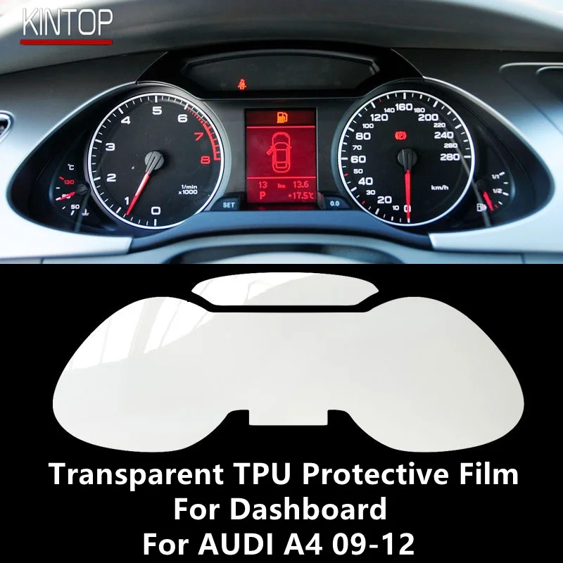 For AUDI A4 09-12 Dashboard Transparent TPU Protective Film Anti-scratch Repair Film Accessories Refit