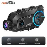 Fodsports FX60C Intercomunicador de motocicleta Auriculares para casco Bluetooth