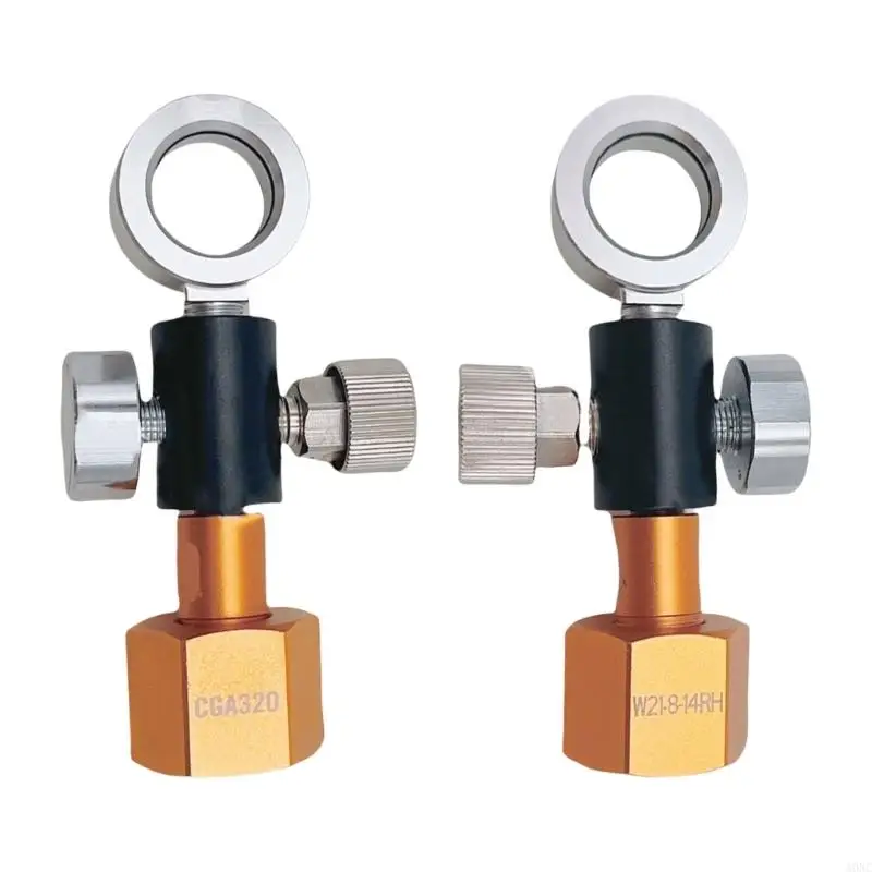 ADAPTER ADAPTOR A0NC CO2 Textura metal com monitoramento pressão real para máquinas refrigerantes, garantindo