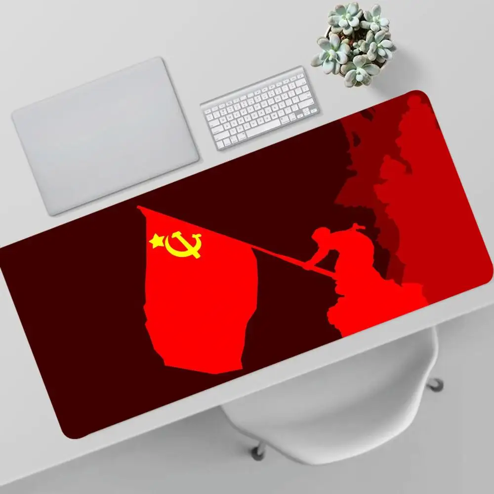 

Soviet Union USSR Flag Mouse Pad Mouse Pad Gaming Mousepad Speed Desk Mat Laptop Gaming Mats For Office Carpet Desk Accessories