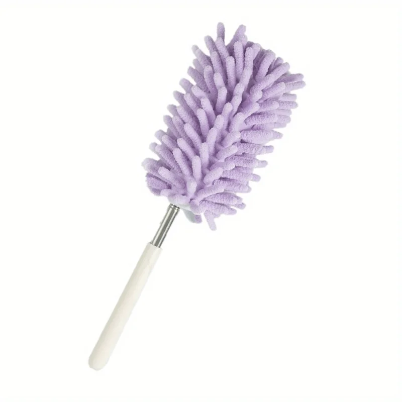 1pc Telescopic Extension Dust Collector: Clean Your Home & Ship with Ease - Microfiber Chenille Ceiling Tool