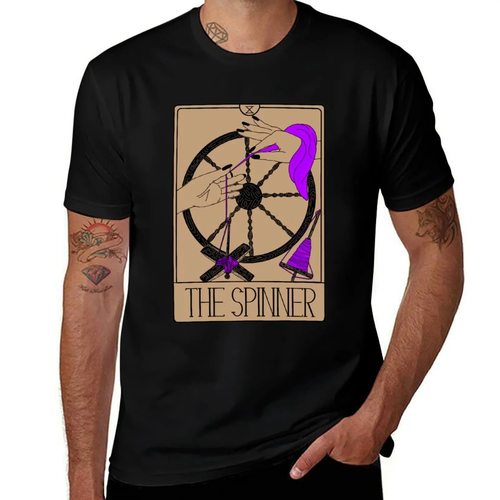 

The Spinner Tarot Card T-Shirt t shirt personalised man t shirt luxury men t shirt cotton 100% T-Shirt