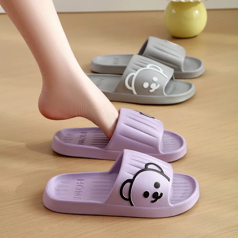 Men Women Bathroom Slippers Leakage Quick Drying Home Slides Non-Slip Comfortable Unisex Indoor Slippers Shower Pantoufle Homme