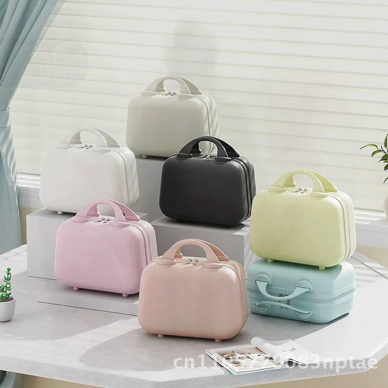 14-inch Urban Minimalist Cosmetics Bag for Women High Yan Value Wedding Accompanying Gift Luggage 12-inch Mother Daughter Set PP