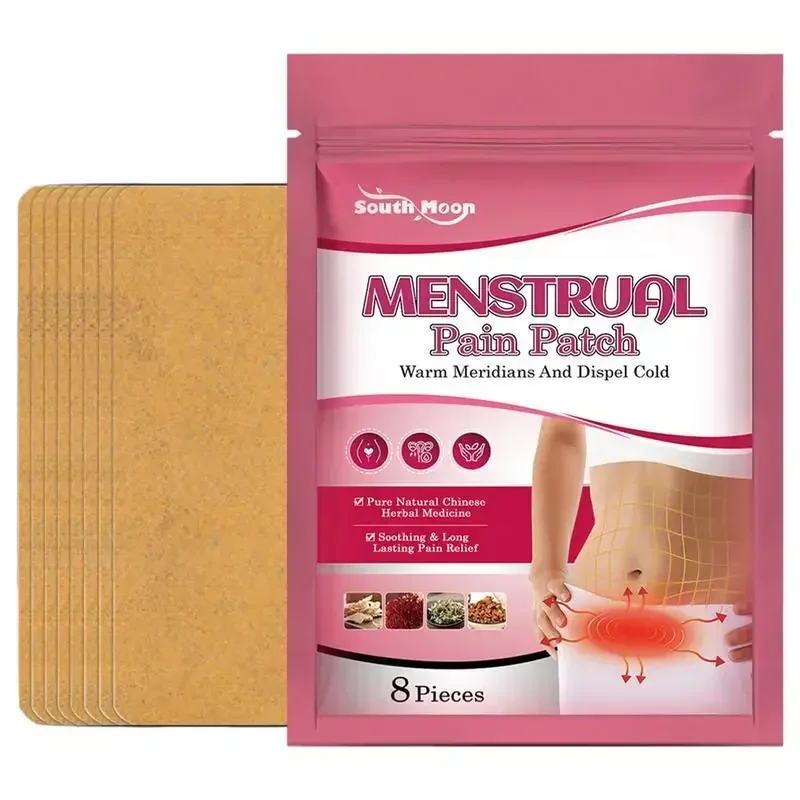 

8pcs Relieve Menstrual Cramp Abdominal Heating Herbal Patch Warm Palace Patch Heating Uterus Skin External Patch