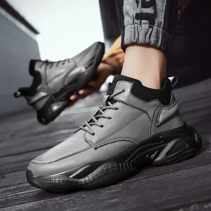 Autumn Lift Sneakers Men Elevator Shoes Height Increasing Shoes for Man Insoles 8CM Hidden Heels Sports Inner Heightening Shoes