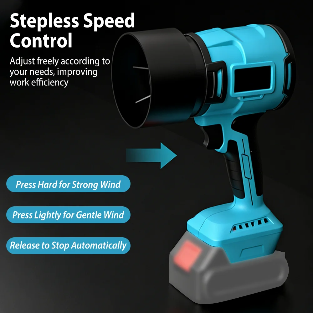 70MM 전기 브러시리스 무선 전기 에어 블로워 터보 제트 팬 휴대용 먼지 제거 도구 마키타 21V 배터리 핀용