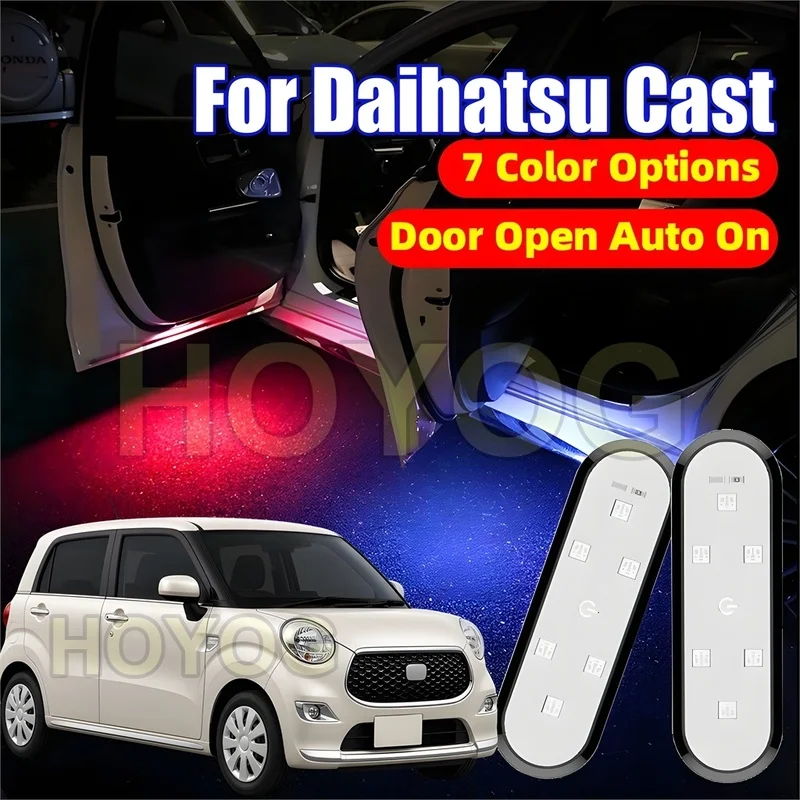 Fit for Daihatsu Cast 2015-2026 USB Rechargeable Wireless Car Door Welcome Lamp with a Magnetic Mount