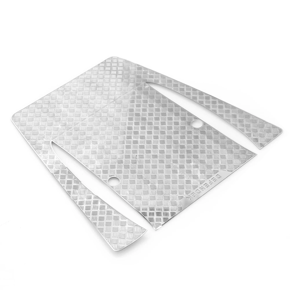 

For TRX4 Central Skid Plate of the Hood Metal Decorative Sheet of the Hood Silver