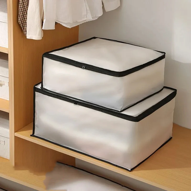 New Quilt Dust-proof Storage Bag Translucent Visible Clothes Storage Organizer Bag Multi-purpose Household Sundries Storage Bag