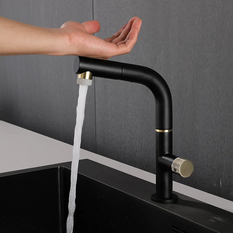 

Kitchen Faucet Pull Out Sensitive Touch Control Tap Touch Sensor Kitchen Sink Faucets