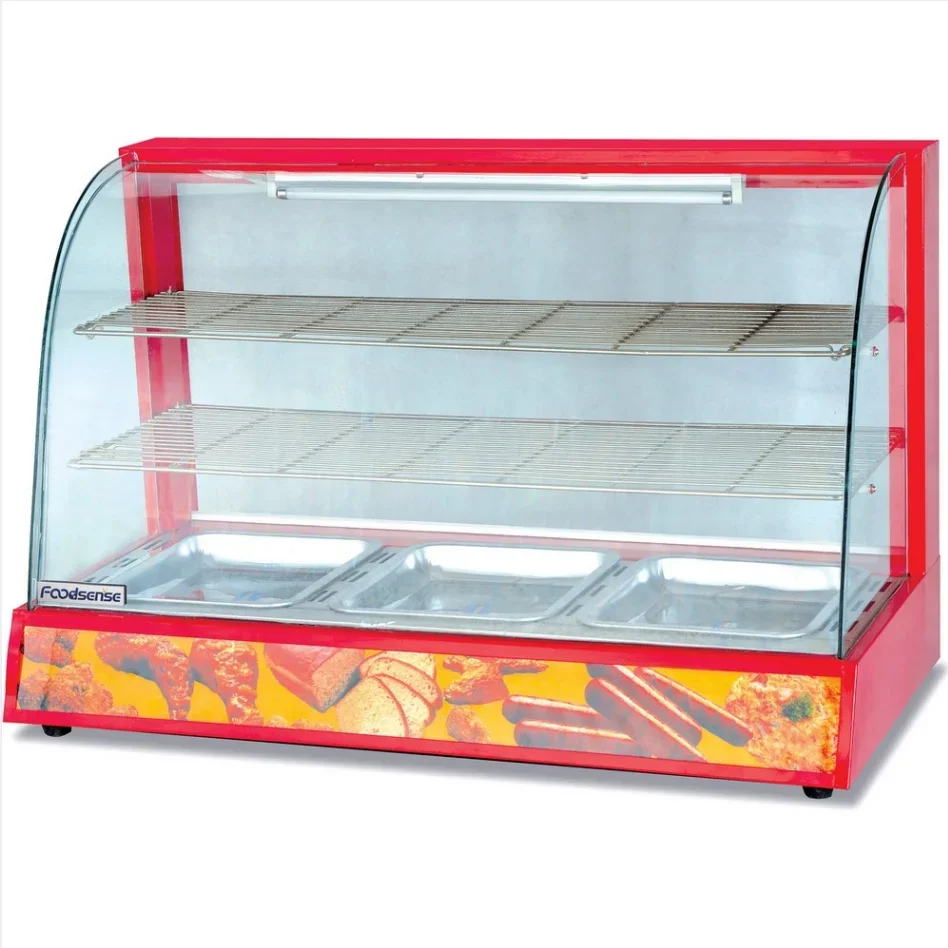 New  Electric Food Warmer Display Showcase Food Heater Food Warmer Display Counter