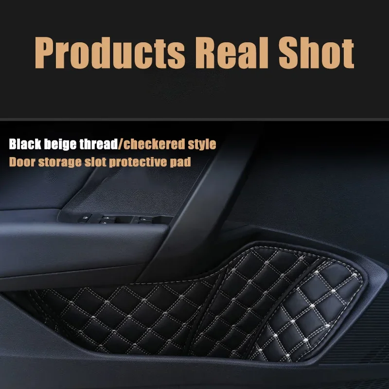 Door Storage Box Mat Full Cover For Honda Civic 11th Gen 2022-2024 Leather Slot Storage Protection Anti Rug Pat Car Accessories