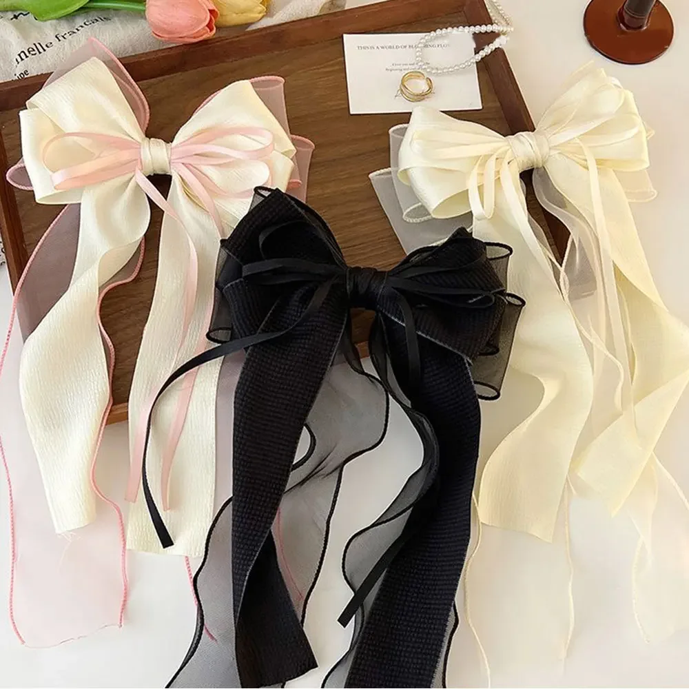 Elegante große Haarspangen mit Spitze und Schleifenband für Frauen und Mädchen, Valentinstag- und Hochzeitsaccessoires – Detail 11