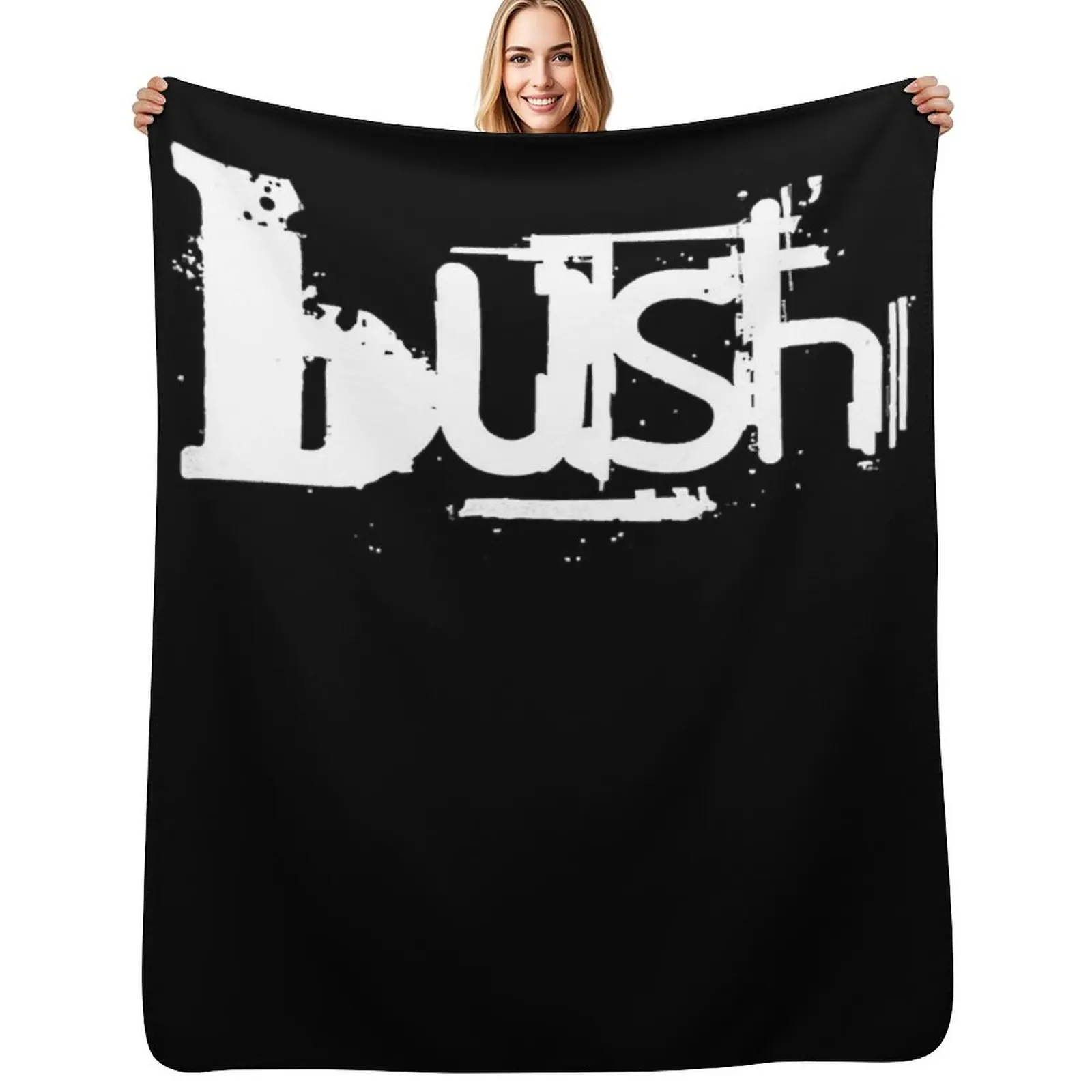 

Bush logo Throw Blanket Luxury Throw Moving Luxury Brand Blanket