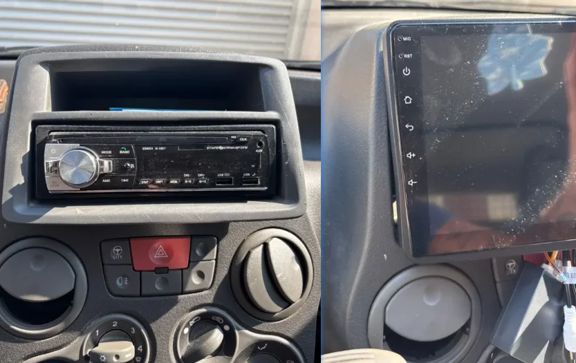 Junsun Android Auto Autoradio für Fiat Panda 2003 2004 2005 2006-2012 Panda Van 2007 Multimedia Wireless Apple CarPlay Intelligente Systeme IPS Touchscreen Stereo Videoplayer 2 Din Autoradio Head Unit Navigation BT GPS 4G WIFI FM AM DSP RDS SWC – Detail 1