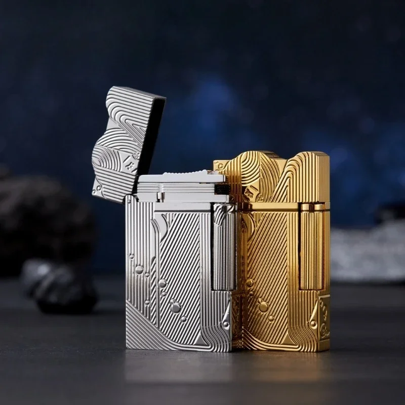 ROWENTA Sanji même Style forte voix kérosiène briquet côté poulie allumage à la mode exquise Collection cadeau briquets