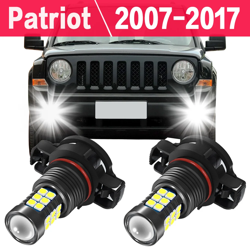 2504 PSX24W 12276 Car LED Fog Light Bulbs Lamp For JEEP Patriot MK 2007-2017 2008 2009 2010 2011 2012 2013 2014 2015 Accessories