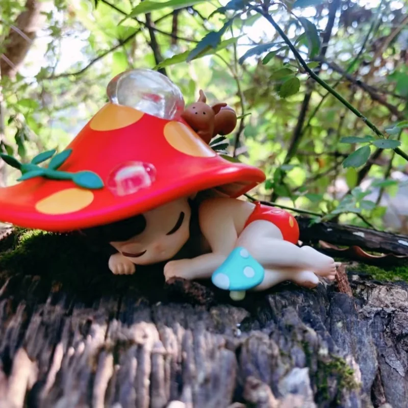 Nowa Seria Figurki Niespodzianki Sleep Elf In The Forest - Urocza Figurka Anime, Ozdoba na Biurko, Model Lalki, Prezent dla Dziewczynki