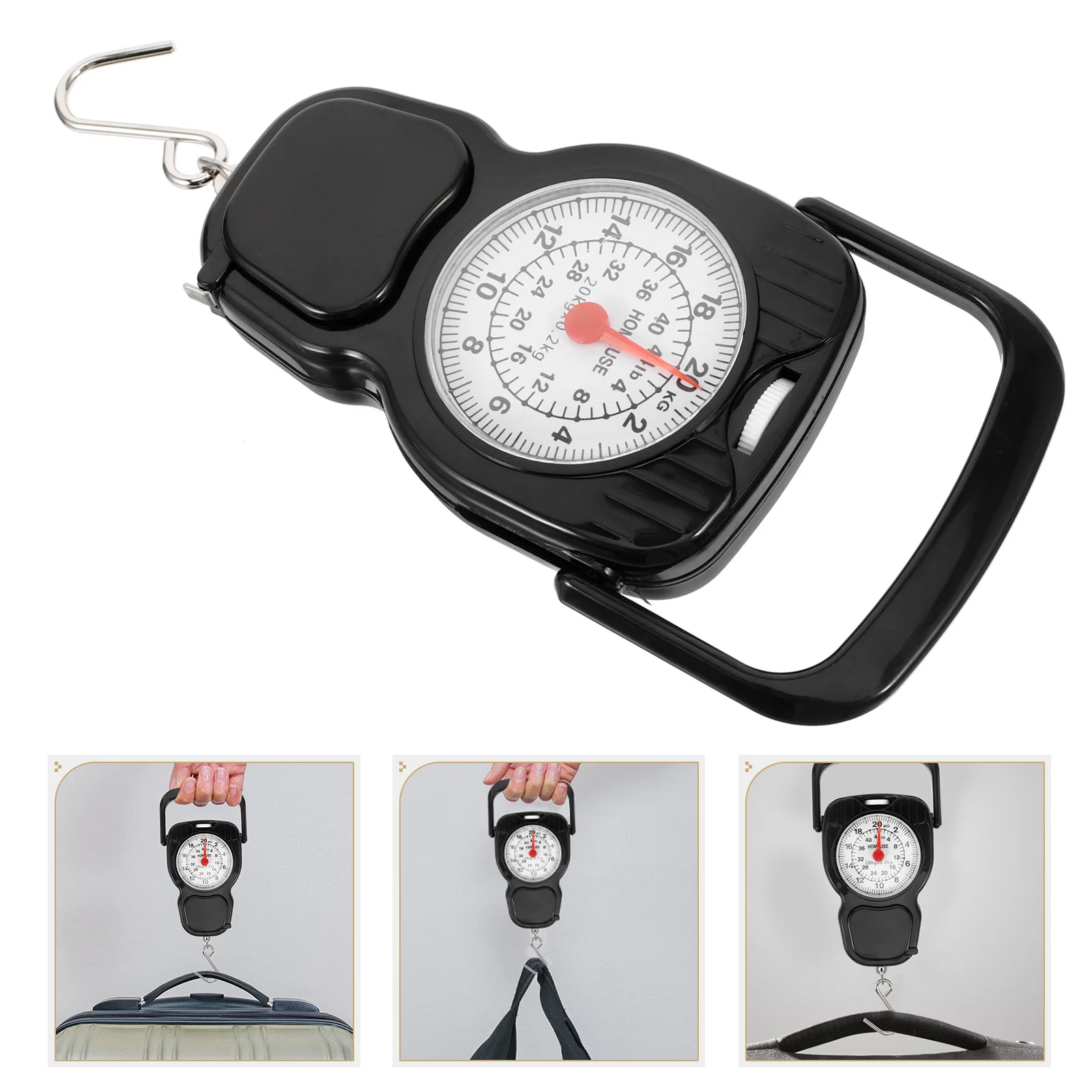 

Mechanical Luggage Scale Portable Mini 20 Kg Heavy Duty Hanging Travel Scale for Accurate Weighing Portable Mini Scales
