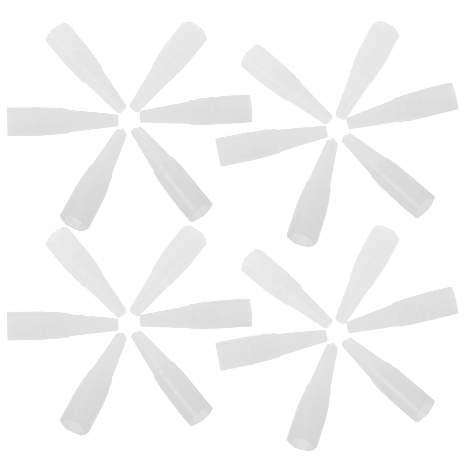 

500 шт. колпачки для бровей, прозрачные пластиковые сменные чехлы для тату-машины, герметичные, удобные, точная посадка