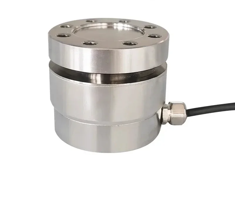 Column type dual-purpose flange sensor for tension and compression, polished and polished anti eccentric load vibration sensor