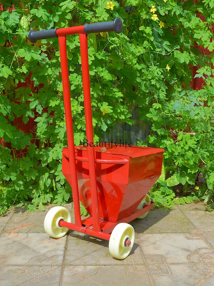 

FG34Construction Site Lime Line Marking Cart Construction Ash Dispenser White Gray Road Hand Push Line-Tracking Car