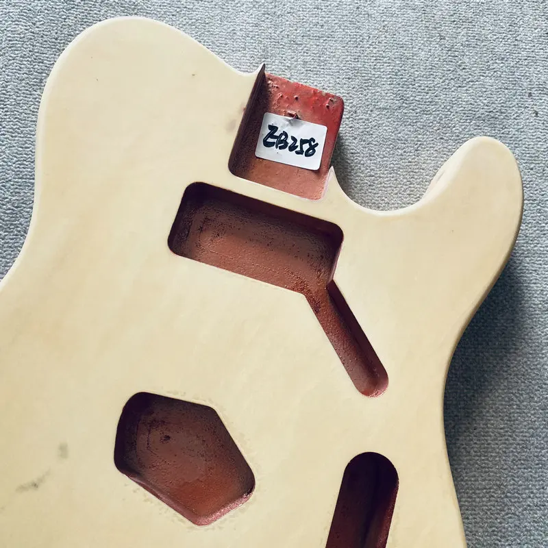 EB258 Custom OEM Order Unfinished Tele Electric Guitar Body in Solid Wood for Replace DIY Guitar Parts with Damages