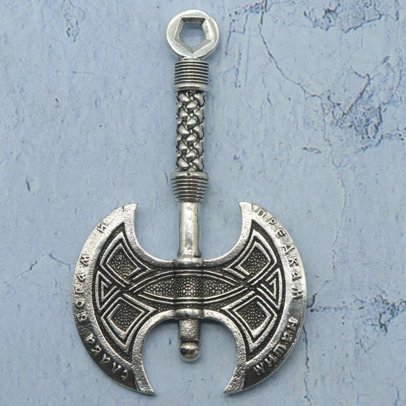 اشتر 3 واحصل على 1 مجانًا، يوصى به بشدة 15 جرامًا ثلاثي الأبعاد على شكل فأس كبير من الفولاذ المقاوم للصدأ للرجال